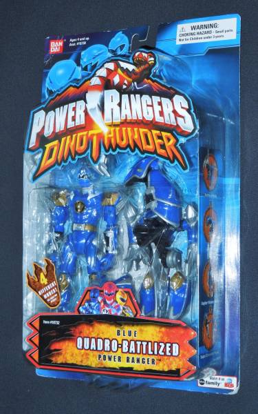 未開封品　パワーレンジャー　DINOTHUNDER　BLUE QUADRO BATTLIZED　POWER RANGER　フィギュア