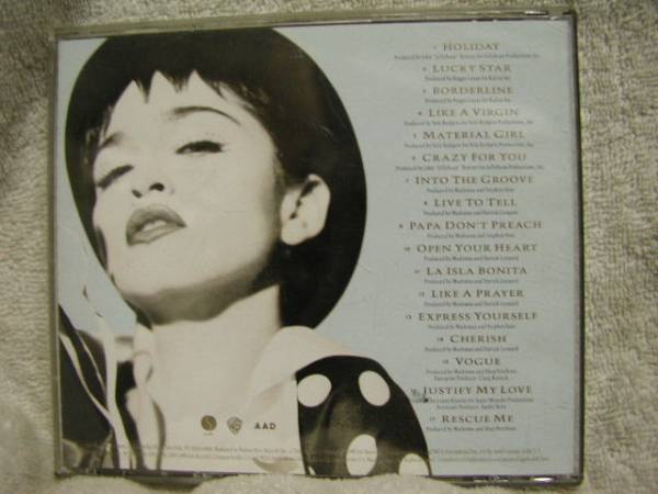CD!Madonna/The Immaculate Collection-SIRE WPCP4000!