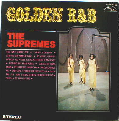 SUPREMES,THE　 DIANA ROSS Golden r & b LP 歌詞カード付_画像1
