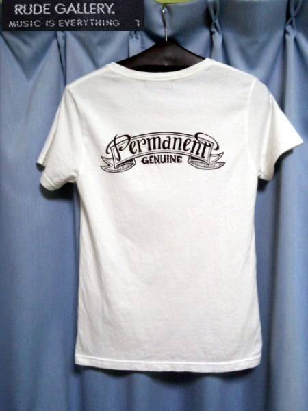 Permanent GENUINEバックプリントTシャツ1白マジカルデザイン_画像3
