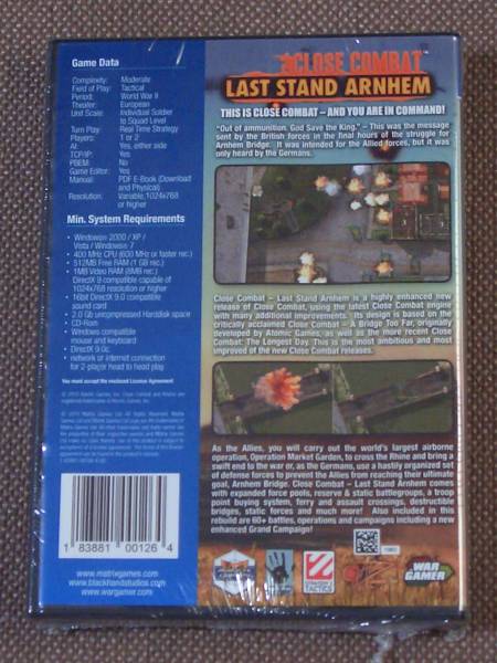 Close Combat: Last Stand Arnhem (Atomic/Matrix) PC CD-ROM_画像2