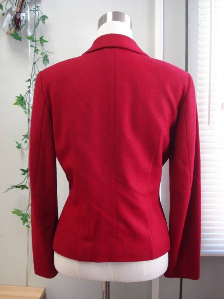 4*Cyondosi-* шерсть 100% tailored jacket красный M