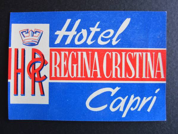  hotel label # hotel regina Christie na# Capri 