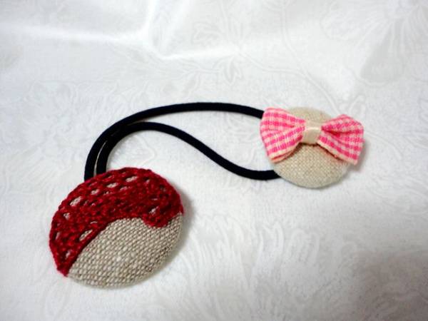  new goods hand made ... button hair elastic ①