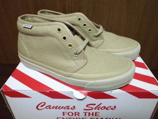 13年製 VANS × WTAPS OG CHUKKA LX バンズ チャッカ ダブルタップス 別注 コラボ【VN-0UDE8XS】SAND サンド ベージュ キャンバス 23.5cm_画像2