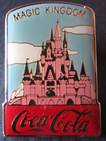 sinterela замок # Coca Cola #1986 год #Walt Disney World# булавка 