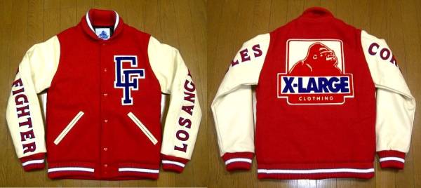 #古著屋大和 #限定 X-LARGE #エクストララージ #COREFIGHTER #コアファイター #コラボ #フルデコ #袖レザー #スタジャン M 定価73,500円