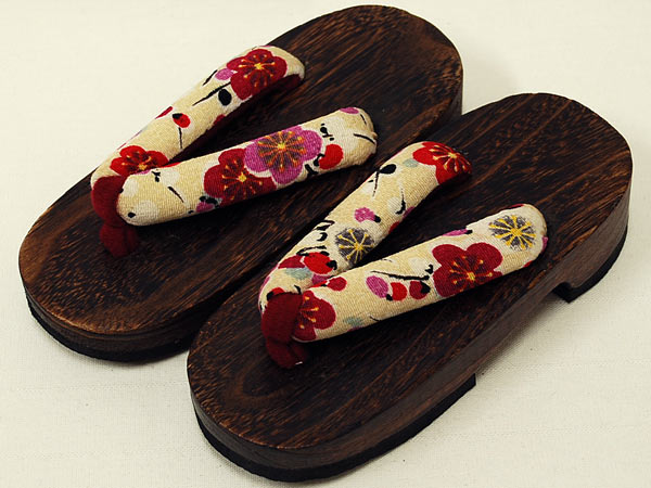 ☆★新品★☆女の子用☆お灑落桐下駄☆17cm☆ベージュ系☆【1】