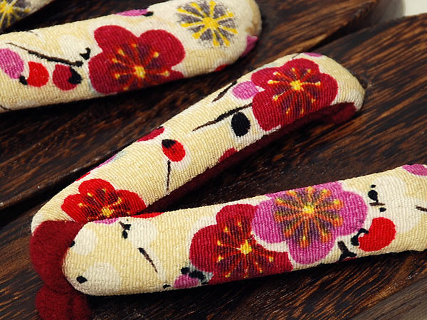 ☆★新品★☆女の子用☆お灑落桐下駄☆17cm☆ベージュ系☆【1】