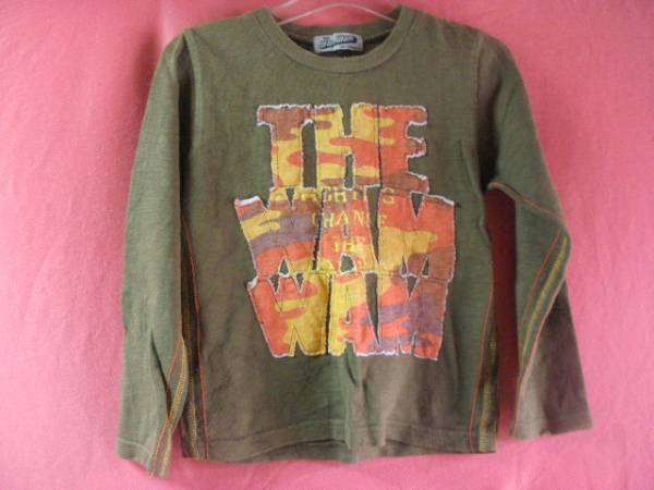 ＵＳＥＤ キッズ wam wam Ｔ-シャツ 120 モスグリーン