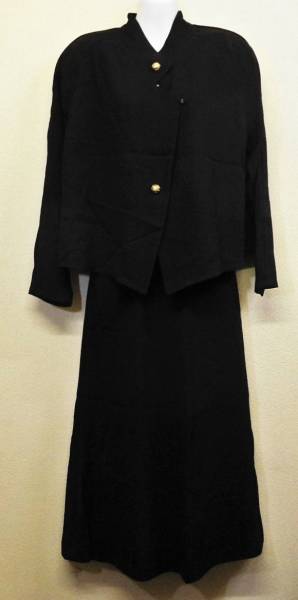 【9184】 　ヒロココシノ　黒　ジャケット+スカート　_画像1