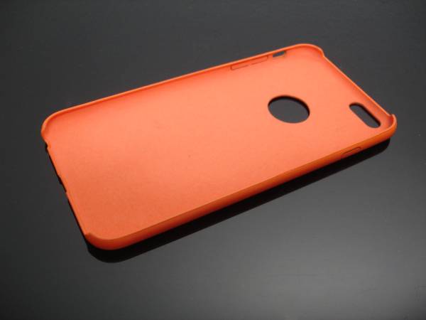 iPhone 6S Plus/6 Plus для высокое качество супер-тонкий * натуральная кожа кожанный кейс * orange * быстрое решение * бесплатная доставка 