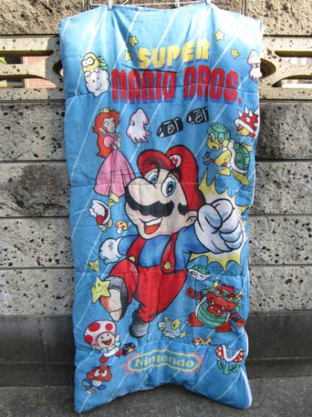 超レア！当時物！ Nintendo 任天堂 スーパーマリオブラザーズ 寝袋 布団 マリオ