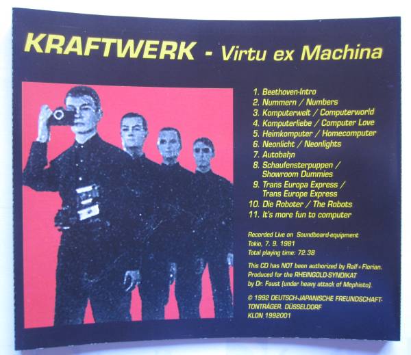 【送料無料】Virtu Ex Machina Kraftwerk クラフトワーク_画像3