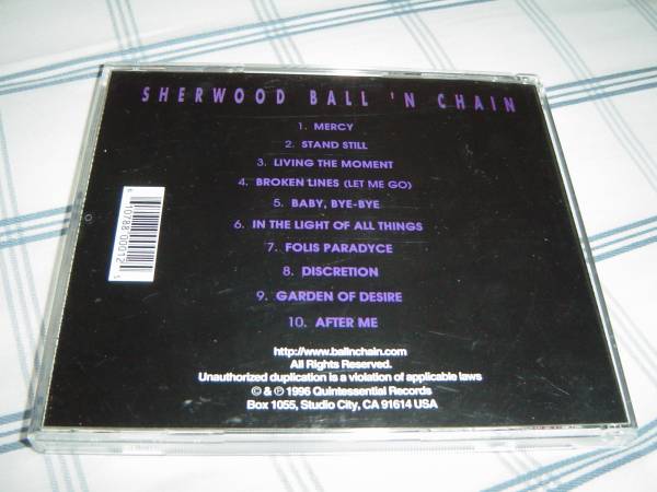 SHERWOOD BALL 'N CHAIN 「FOLIS PARADYCE」 AOR系名盤 初回限定盤 Jay Graydon関連_画像3