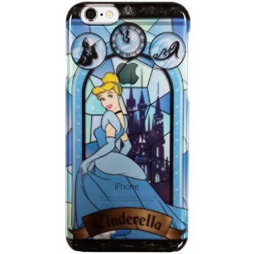 ◆送料無料◆iPhone6/6s ハードシェルジャケット★Disney★ステンドグラス柄 シンデレラ★ DN-228D ＜ストラップホール付＞