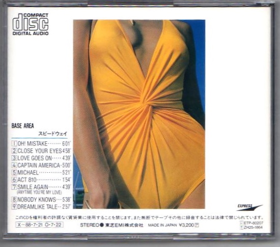? スピードウェイ CD/ベースエリア/TMネットワーク/小室哲哉 他