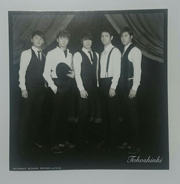 東方神起 Bolero ジャケカ 全員集合 即決 JYJ ユノ チャンミン ユチョン ジェジュン ジュンス トレカ ジャケットサイズカード TVXQ
