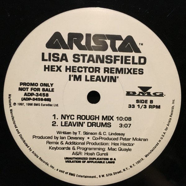 Lisa Stansfield / I'm Leavin' (Hex Hector Remixes)_画像1