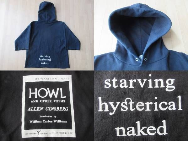 City Lights Book store HOWL and other poems カットオフ パーカー S黒 シティライツ ブック ストア フーディー ビートニクAllen Ginsberg_画像2