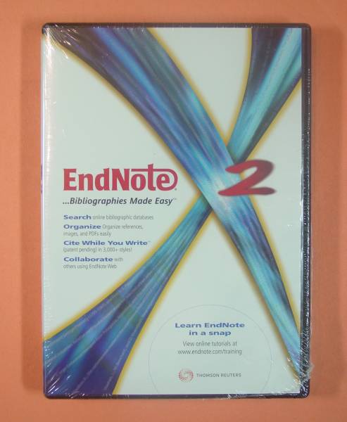 【261】新品 Thomson Reuters ユサコ EndNote X2 usaco エンドノート 論文 文献 引用 研究 調査 作成 支援 管理ソフト トムソン・ロイター_画像1