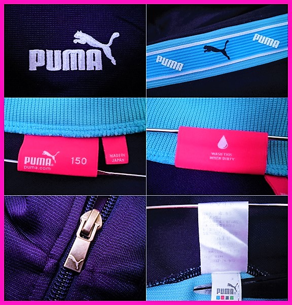 即決 PUMA プーマ ジャージジャケット サイズ150 レディースS相当_画像3