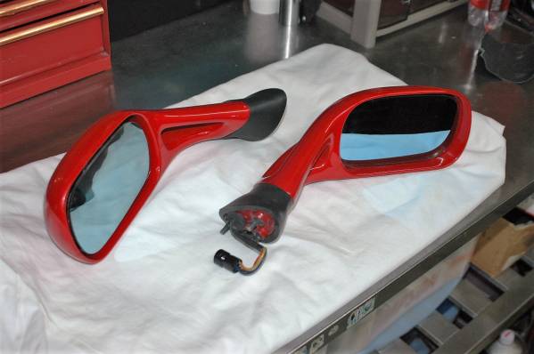  super-discount super-rare Ferrari Testarossa door mirror left right set 