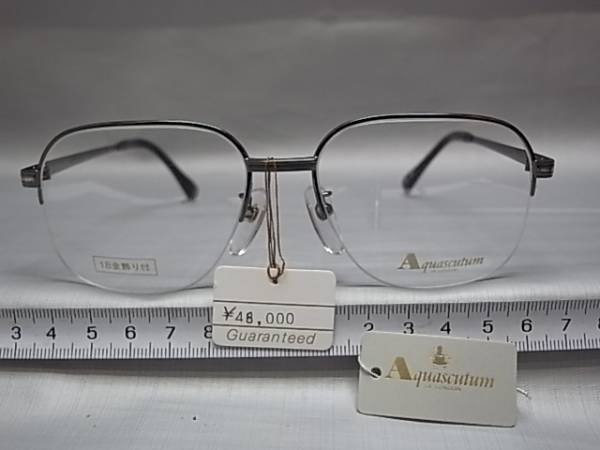 138□4/メガネ　めがね　眼鏡　日本製　アクアスキゥータム その他