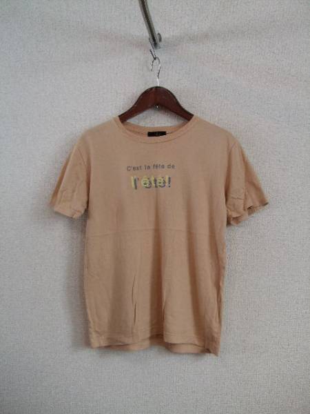 INED бежевый принт футболка (USED)11815