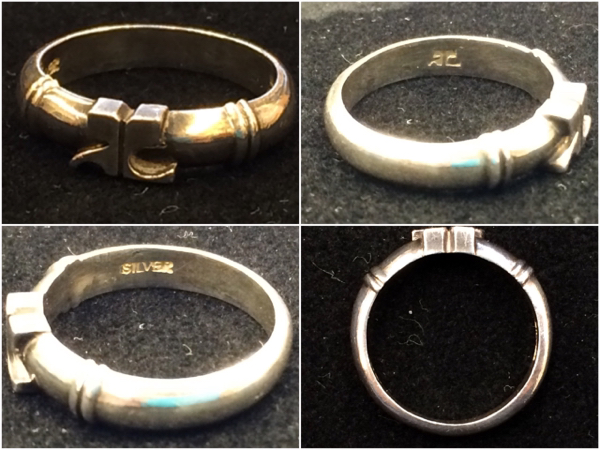 courreges クレージュ SILVER シルバーリング 指輪 #11号 アクセサリー ファッション小物 装飾品 中古品【2105】A_画像3
