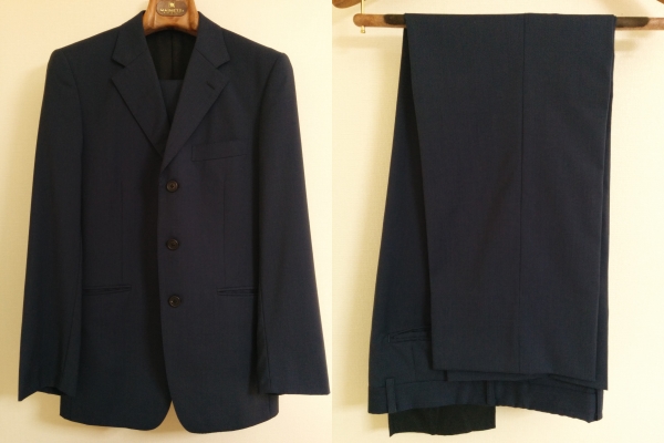 Paul Smith ネイビースーツ ポールスミス Mサイズ シングル 紺 スーツ ノンタック M ネイビー 日本製_画像1