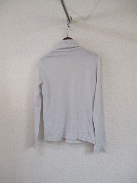 CROLLAグレーハイネック長(zhǎng)袖カットソー（USED）80215②