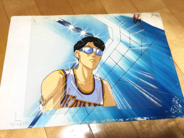□スラムダンク□□セル画 背景画付き□海南大附属高校 宮益義範 □スラムダンク□□セル画 背景画付き□海南大附属高校 宮益義範