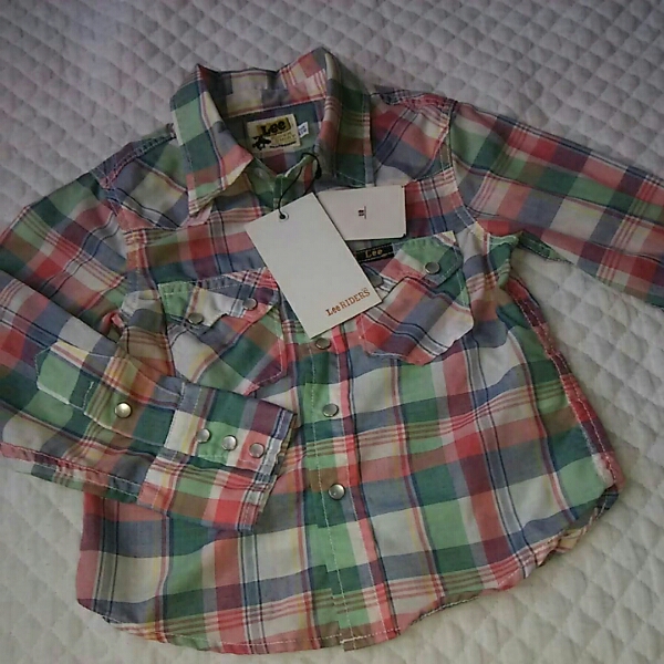 1【新品】110cm★URBAN RESEARCH KIDS★L(fēng)ee★￥4500+稅 長(zhǎng)袖シャツ 