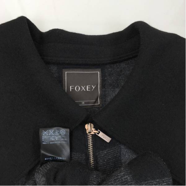 美品！FOXEY フォクシー スコッチコート(38)31246