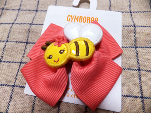  new goods Gymboree * bee san × ribbon hair clip * bright pink *GYMBOREE
