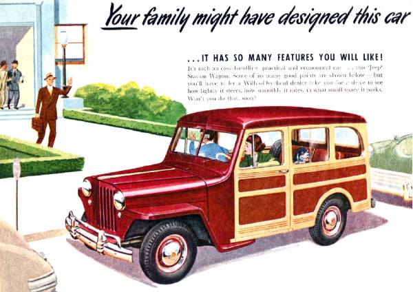 *1949 year. automobile advertisement Jeep JEEP