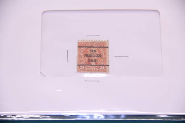 ★珍品・1929年・米国・９セント・サンフランシスコの消印