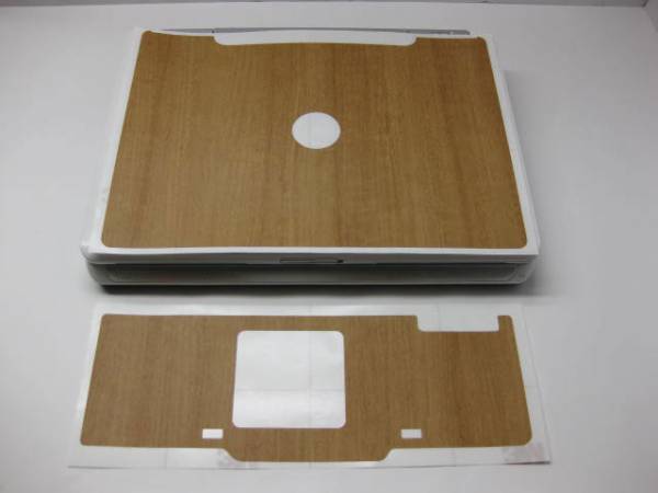 ★　Inspiron 1501用トップカバー&パームレスト保護シート木目3M_画像1