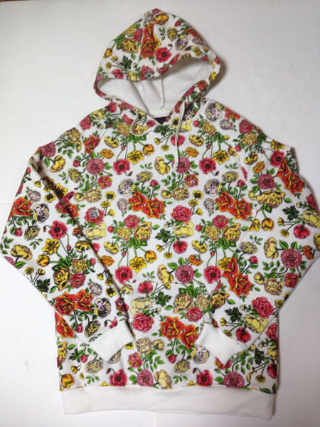 Новое: 16000 иен ■ Мишка: Michka Total Pattern Sweat Parker Flower Pattern S Hoody Parka