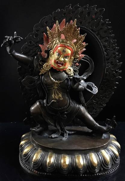 注目 ◆ヴァジュラ・パーニ（金剛手）像◆仏教　チベット 仏像
