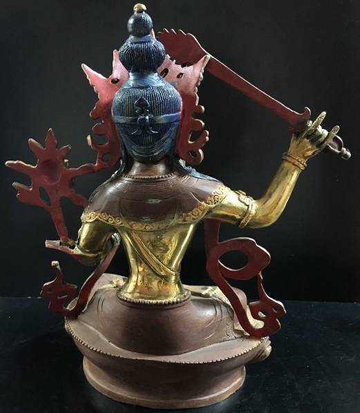 ◆文殊菩薩（マンジュシュリー）像◆仏教　チベット_画像3