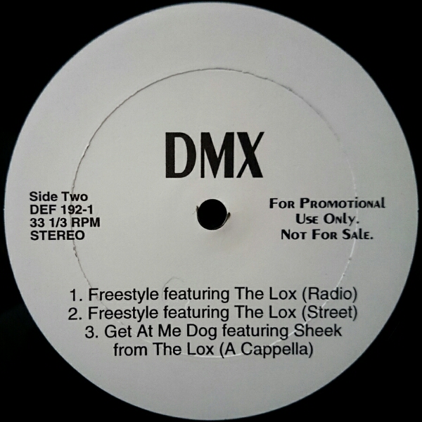 ★US PROMO DMX GET AT ME DOG THE LOX FREESTYLE プロモ_画像2