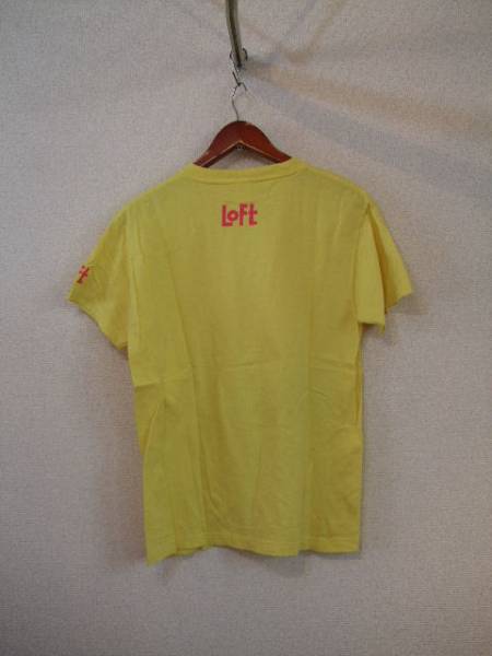 PrintstarLOFT黄色プリントTシャツ（USED）72414②_画像3