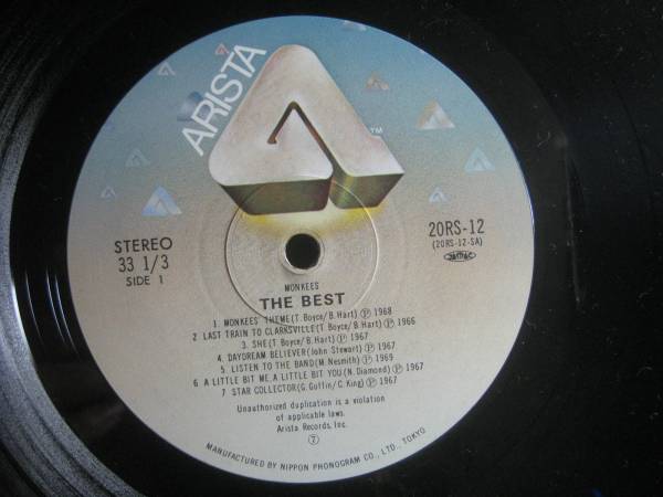 THE MONKEES / THE BEST ◆V142NO◆LP_画像3