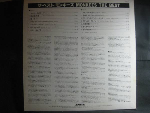 THE MONKEES / THE BEST ◆V142NO◆LP_画像2