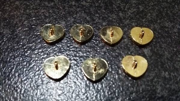  new goods INGNI wing button 7 piece set black /. gold 