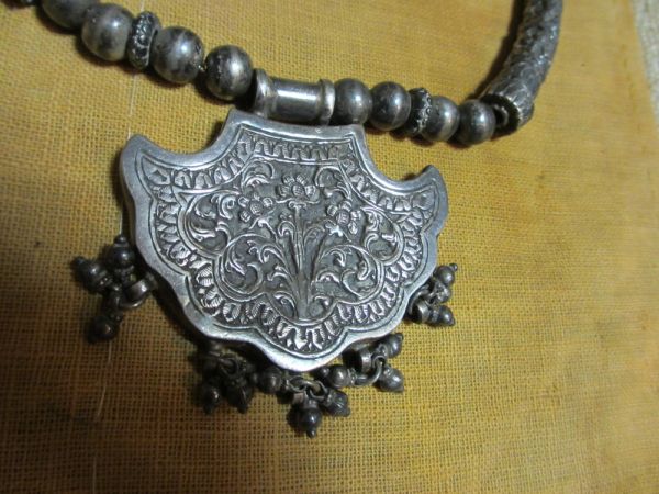  India silver 925 made necklace 1920 period hand made silver 