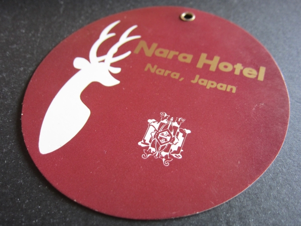  hotel luggage tag # Nara hotel # Vintage 