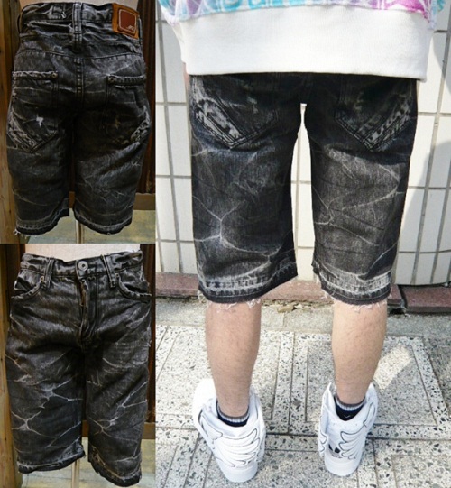 Aknowledge Marble Distressed Short(SMOKE) 30_画像2